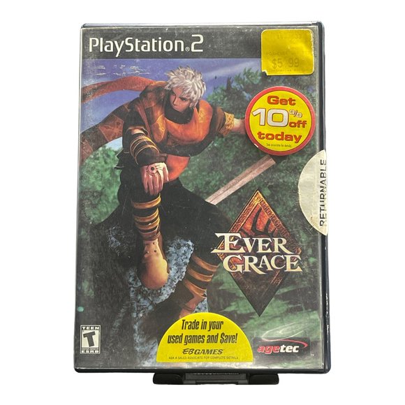 Evergrace (Sony PlayStation 2 PS2 2000) No Manual - Picture 1 of 3